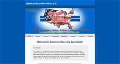 Desktop Screenshot of americanrecovery.net