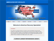 Tablet Screenshot of americanrecovery.net