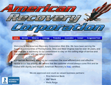Tablet Screenshot of americanrecovery.com